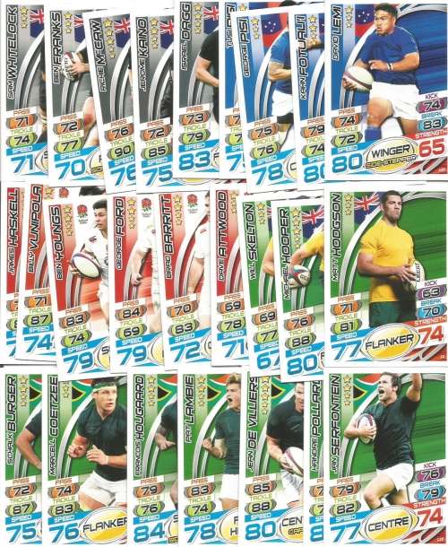 RUGBY WORLD CUP 2015 - TOPPS - COMPLETE 224 TRADING CARD SET - EXCLUDES "CLUB 100 & MotM" CARDS