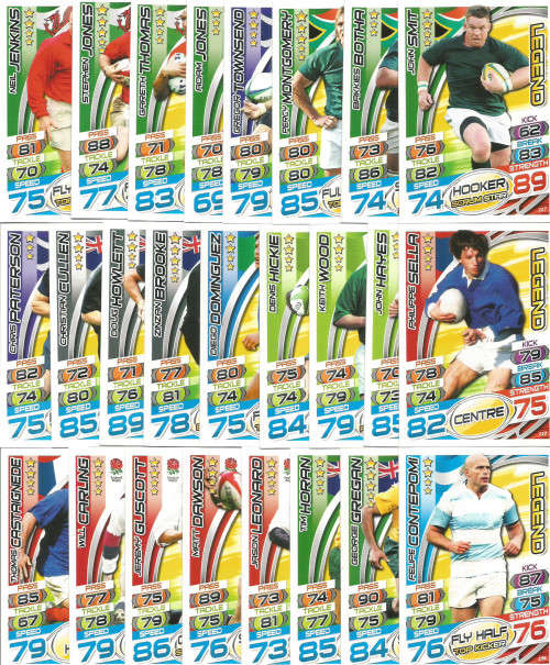 RUGBY WORLD CUP 2015 - TOPPS - COMPLETE 224 TRADING CARD SET - EXCLUDES "CLUB 100 & MotM" CARDS