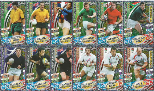 RUGBY WORLD CUP 2015 - TOPPS - COMPLETE 224 TRADING CARD SET - EXCLUDES "CLUB 100 & MotM" CARDS