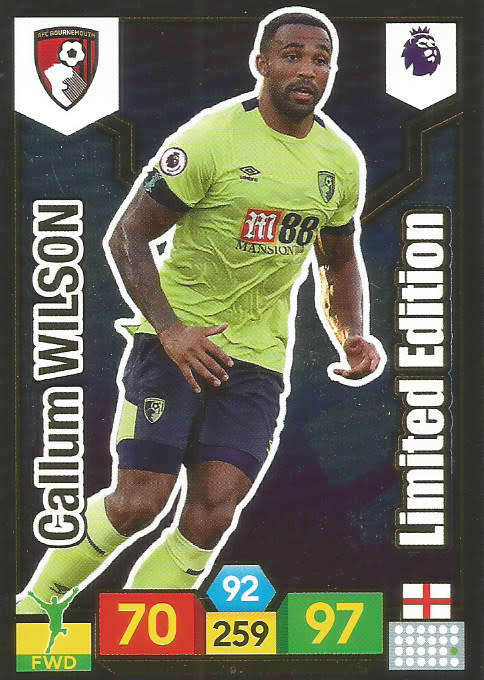 CALLUM WILSON - EPL ADRENALYN XL 2019/20 - "LIMITED EDITION" TRADING CARD