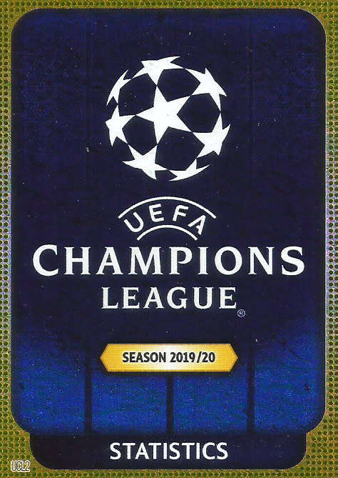STATS CARD - CHAMPIONS LEAGUE 2019/20 -  GOLD "STATISTCS" FOIL TRADING CARD