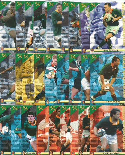 RUGBY CARDS 1996 COLLECTION by SPORTS DECK - COMPLETE BASE SET of 100 TRADING CARDS