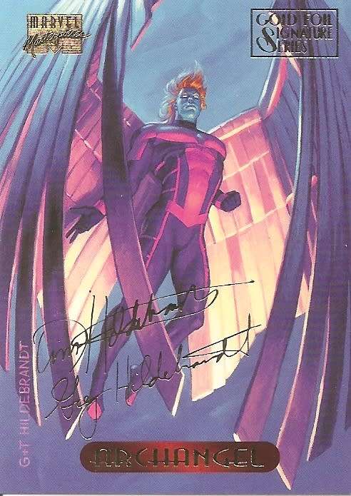 MARVEL MASTERPIESCES 1994 - LOT of 39 RARE "GOLD SIGNATURE" TRADING CARDS