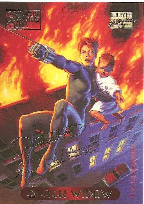 MARVEL MASTERPIESCES 1994 - LOT of 39 RARE "GOLD SIGNATURE" TRADING CARDS