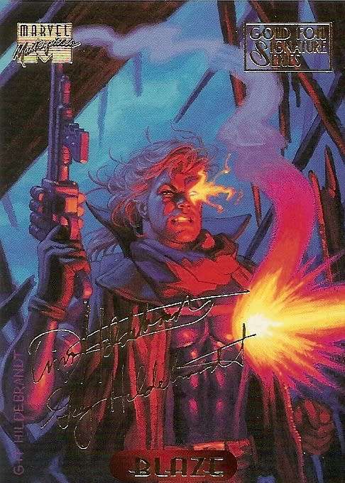 MARVEL MASTERPIESCES 1994 - LOT of 39 RARE "GOLD SIGNATURE" TRADING CARDS