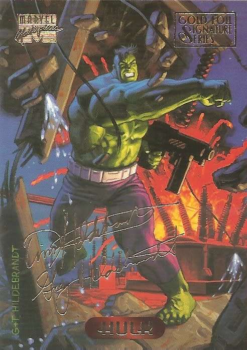 MARVEL MASTERPIESCES 1994 - LOT of 39 RARE "GOLD SIGNATURE" TRADING CARDS