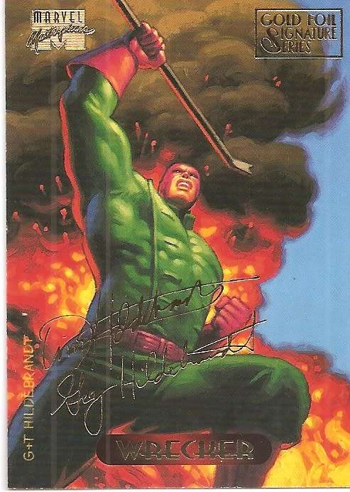 MARVEL MASTERPIESCES 1994 - LOT of 39 RARE "GOLD SIGNATURE" TRADING CARDS