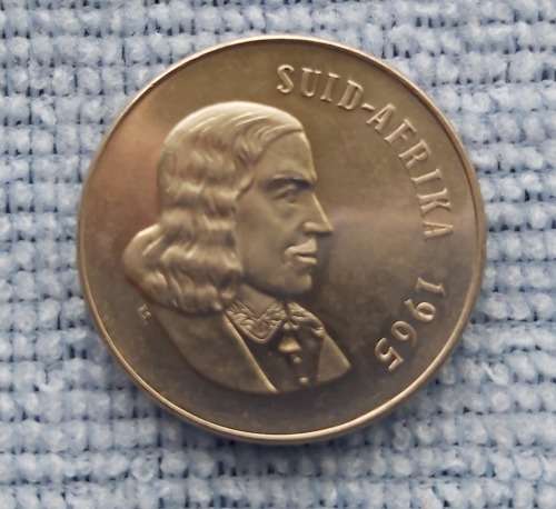 SA MINT - 50 Cent NICKEL 1965 AFRIKAANS - PROOF LIKE COIN