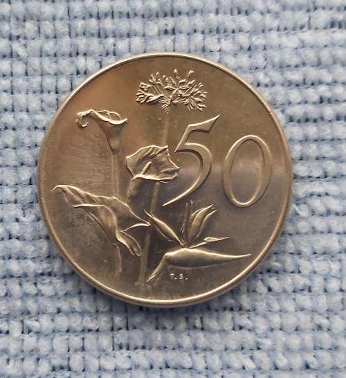 SA MINT - 50 Cent NICKEL 1965 AFRIKAANS - PROOF LIKE COIN