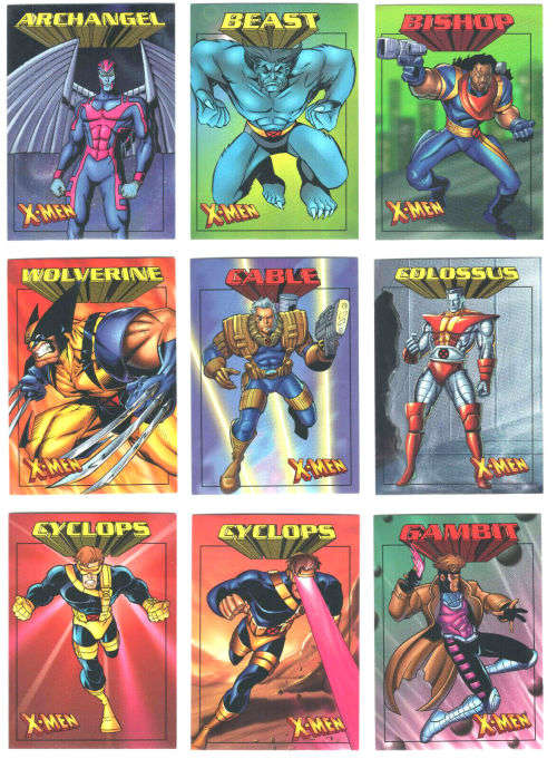 MARVEL X-MEN 1997 CARD COLLECTION - COMPLETE SET 50 TRADING CARDS - INTERNATIONAL EDITION