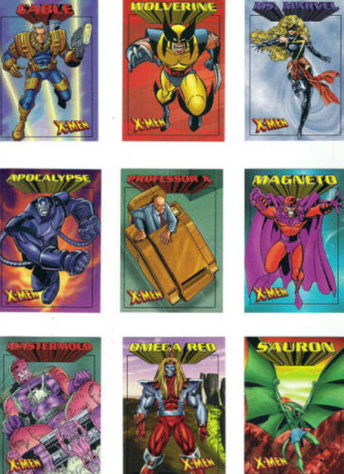 MARVEL X-MEN 1997 CARD COLLECTION - COMPLETE SET 50 TRADING CARDS - INTERNATIONAL EDITION