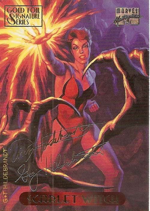 MARVEL MASTERPIESCES 1994 - LOT of 33 RARE "GOLD SIGNATURE" TRADING CARDS - LOT B