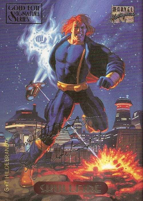 MARVEL MASTERPIESCES 1994 - LOT of 33 RARE "GOLD SIGNATURE" TRADING CARDS - LOT B