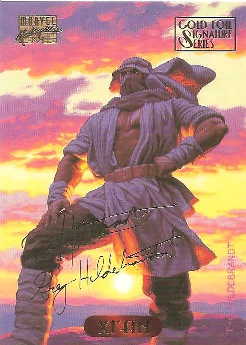 MARVEL MASTERPIESCES 1994 - LOT of 33 RARE "GOLD SIGNATURE" TRADING CARDS - LOT B