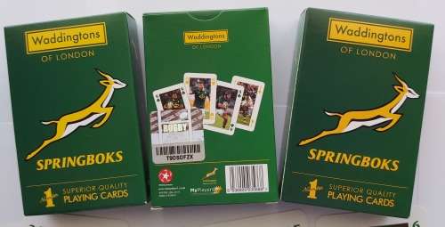 SPRINGBOKS RUGBY 2019 `PLAYING CARDS` SET - WADDINGTONS PROMOTION SET