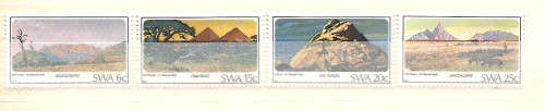 SOUTH WEST AFRICA - 3/8/1982 "MOUNTAINS" - FULL SET 4 (UM) STAMPS