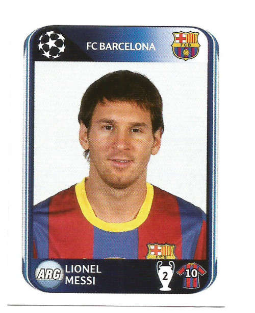LIONEL MESSI - PANINI FIFA "CHAMPIONS LEAGUE 2010/11" - "BASE" STICKER 224