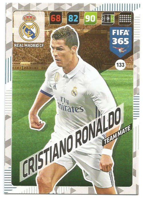 CRISTIANO RONALDO - PANINI `FIFA 365` 2018 - BASE TRADING CARD