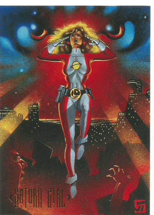 SATURN GIRL - MARVEL DC COMICS 1994 TRADING CARD