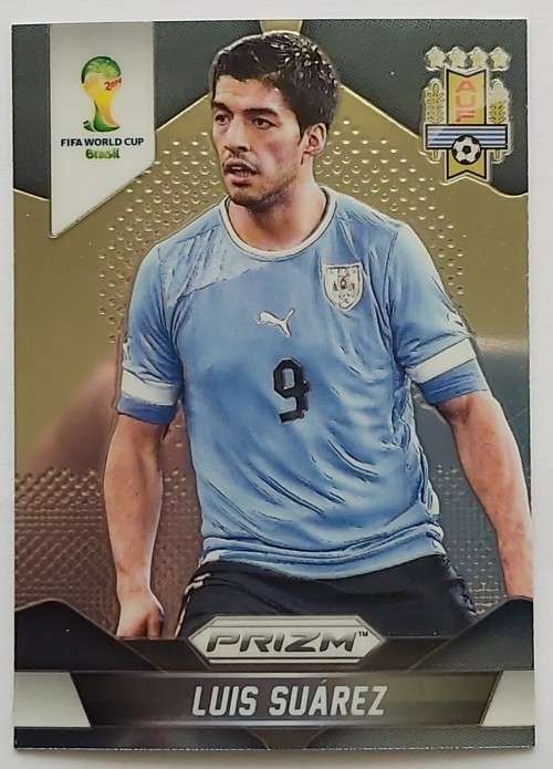 LUIS SUAREZ - WORLD CUP 2014 PANINI "PRIZM" - PRIZM BASE TRADING CARD 194
