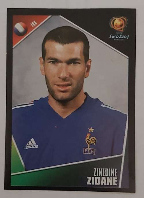 ZINEDINE ZIDANE - PANINI EUFA EURO 2004 STICKER COLLECTION - STICKER 107