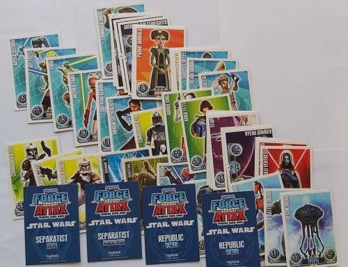 STAR WARS "SERIES II" - TOPPS FORCE ATTAX - LOT of 50 "BASE" TRADING CARDS