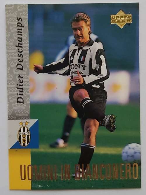 DIDIER DESCHAMPS - UPPER DECK "JUVENTUS 1995" COLLECTION - "BASE" TRADING CARD 68
