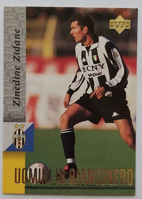 ZINEDINE ZIDANE - UPPER DECK "JUVENTUS 1995" COLLECTION - "BASE" TRADING CARD 67