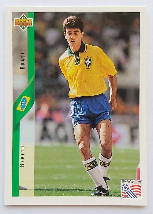 BEBETO - FIFA WORLD CUP 1994 USA `UPPER DECK`  - `BASE` TRADING CARD 58