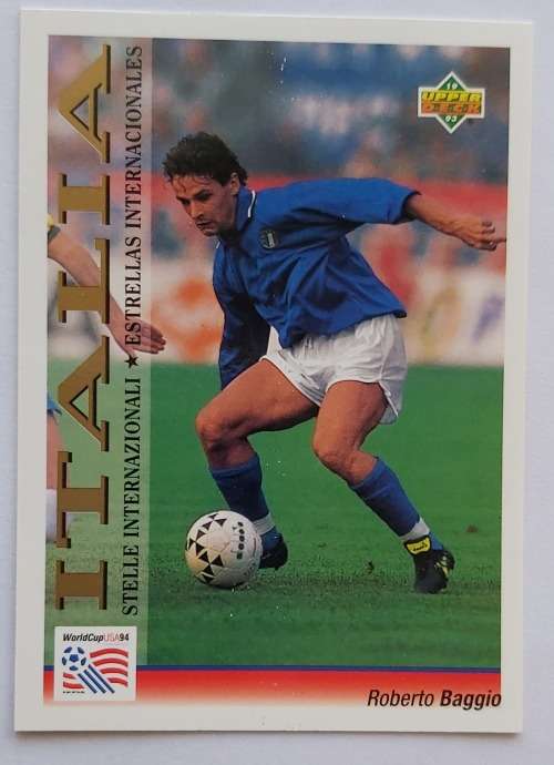 ROBERTO BAGGIO - FIFA WORLD CUP 1994 USA `UPPER DECK`  - `BASE` TRADING CARD 110
