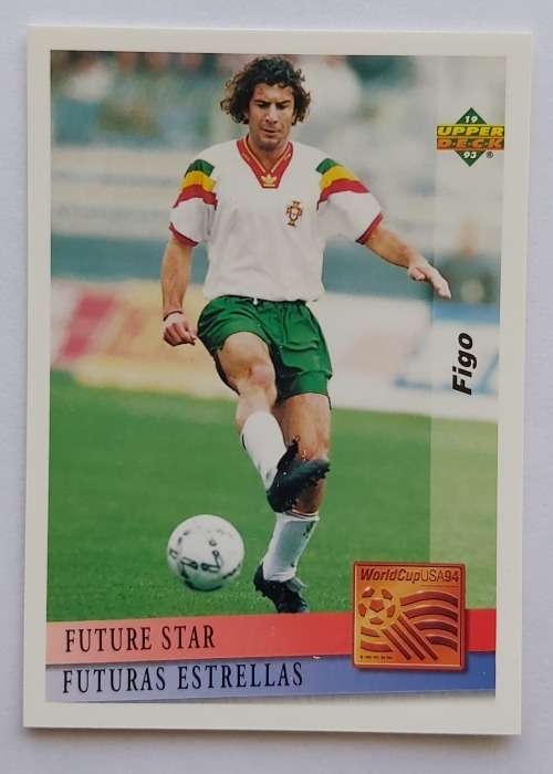 FIGO - FIFA WORLD CUP 1994 USA "UPPER DECK"  - ROOKIE "FUTURE STAR" TRADING CARD 137