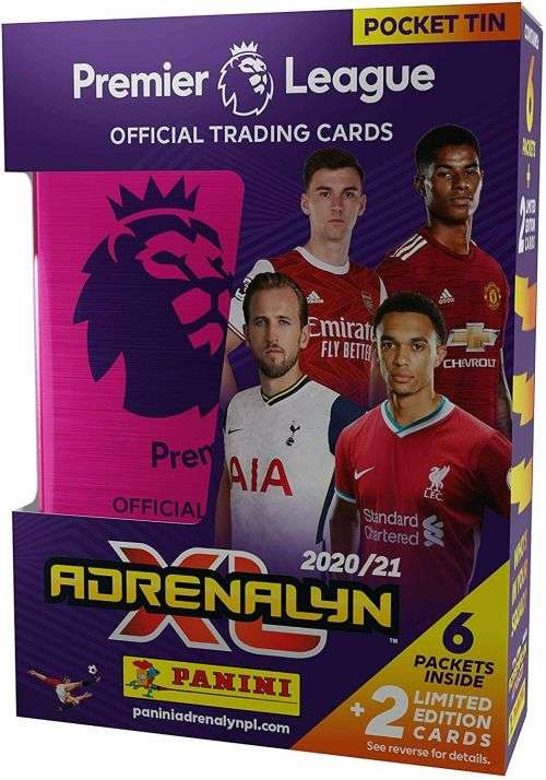 PANINI EPL 2020-2021 -  COLLECTOR`S POCKET TIN `PINK` SEALED - 6 Pcks  Limited Editions