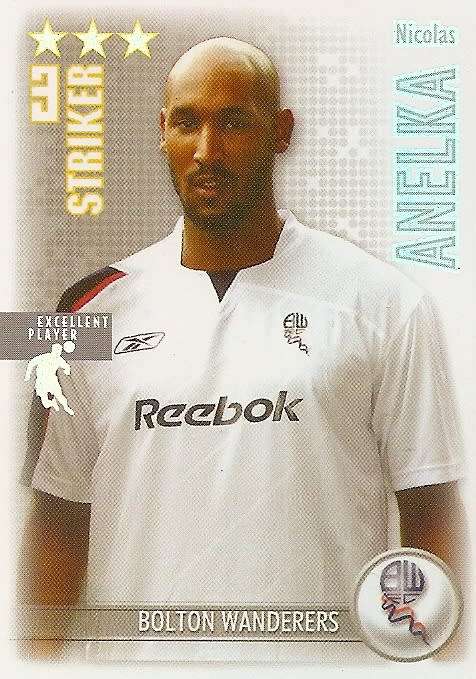 NICOLAS ANELKA - MAGIC BOX `SHOOT OUT` 2006-07 - `EXCELLENT PLAYER` FOIL TRADING CARD
