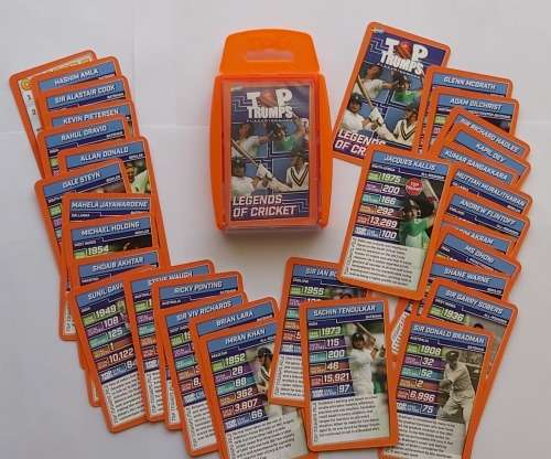 LEGEND of CRICKET - TOP TRUMPS 2021 - COMPLETE SET of 30 TOP TRUMPS CARDS
