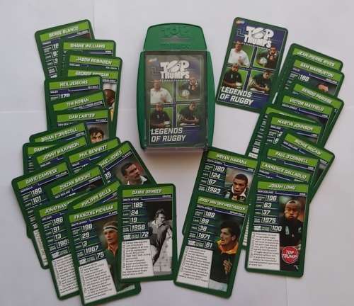 RUGBY LEGENDS (World Rugby) - TOP TRUMPS 2020 - COMPLETE SET of 30 TOP TRUMPS CARDS