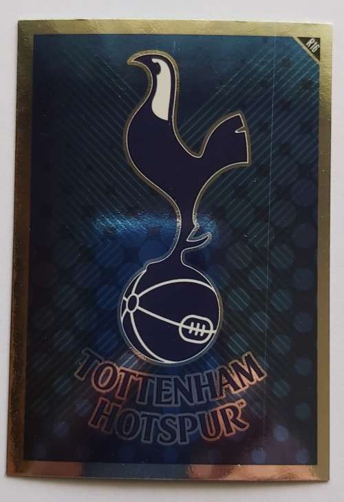 TOTTENHAM HOTSPURS - TOPPS MATCH ATTAX `EXTRA` 2011 - FOIL `BADGE` TRADING CARD R16
