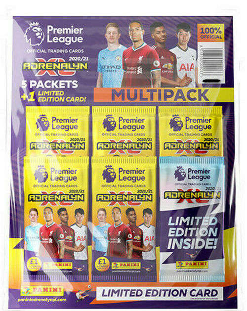 PANINI ENGLISH PREMIER LEAGUE 2020-2021 Adrenalyn XL Collection - MULTIPACK - Limited Edition