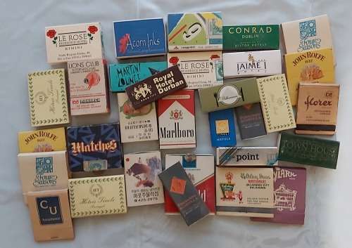 MATCHES - VINTAGE BOX MATCHES - LOT of 30 (MOSTLY UNUSED) IN GREAT CONDITION