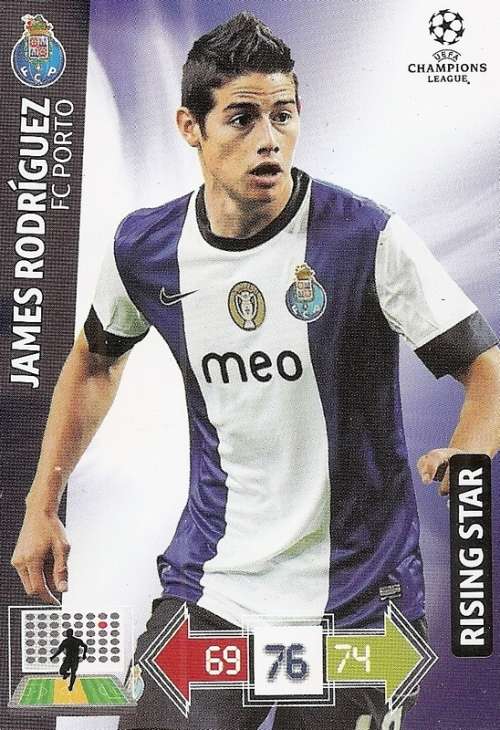 JAMES RODRIGUEZ (PORTO) - PANINI `CHAMPIONS LEAGUE 2012/13` - `RISING STAR` TRADING CARD