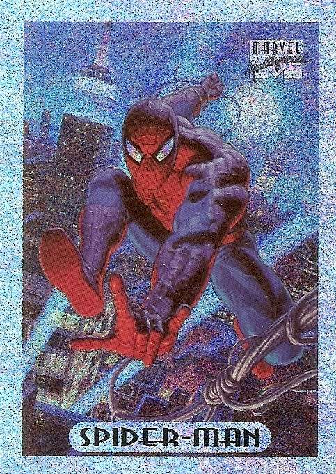 MARVEL MASTERPIECES 94 - SPIDERMAN SILVER `HOLOFOIL LIMITED EDITION` CARD  8