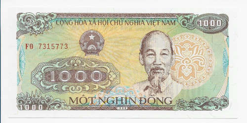 VIETNAM BANK - 1000 DONG BANK NOTE 1988  - UNC