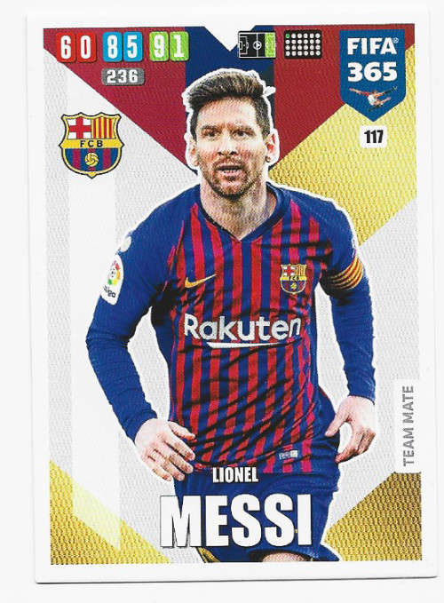 LIONEL MESSI - FIFA 365 2020 EDITION - BASE  TRADING CARD
