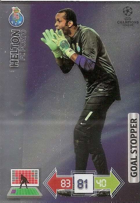 HELTON (FC Porto) - PANINI `CHAMPIONS LEAGUE 2012/13` - FOIL `GOAL STOPPER` TRADING CARD
