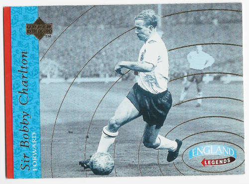 BOBBY CHARLTON - UPPER DECK `ENGLAND 1998` COLLECTION - `LEGEND` TRADING CARD 32