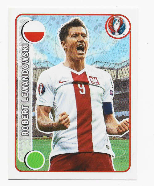 ROBERT LEWANDOWSKI - PANINI EUFA EURO 2016 STICKER COLLECTION - ACTION STICKER 313