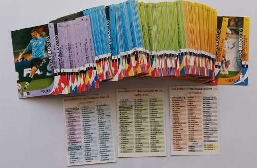 EURO 2008  - PANINI `UEFA EURO 2008` COLLECTION - JOB LOT of 181 `BASE` TRADING CARDS