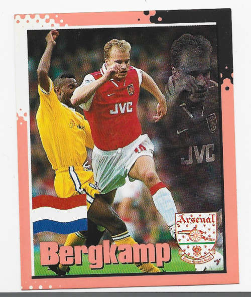 DENNIS BERGKAMP (Arsenal Fc) - MERLYN `PREMIER LEAGUE` 1997 - `STICKER` 97