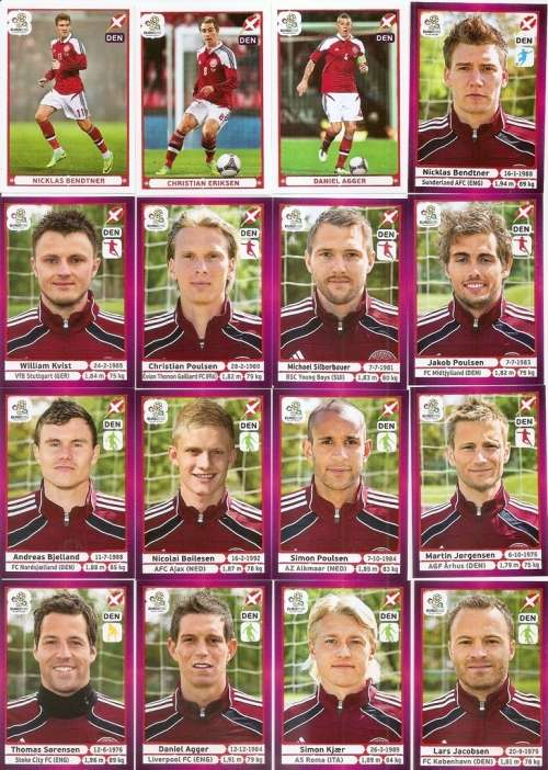 EURO 2012 - PANINI `UEFA EURO 2012` STICKER COLLECTION - LOT OF 50 STICKERS LOT 1