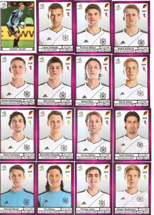 EURO 2012 - PANINI `UEFA EURO 2012` STICKER COLLECTION - LOT OF 50 STICKERS LOT 1