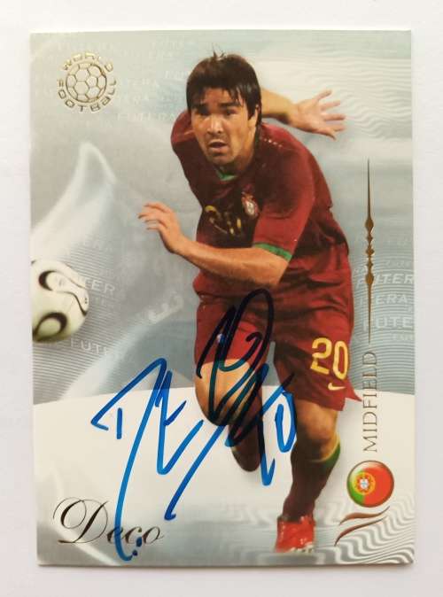 DECO (Portugal/Chelsea) - FUTERA WORLD FOOTBALL 2007 -  Personally `AUTOGRAPHED` TRADING CARD